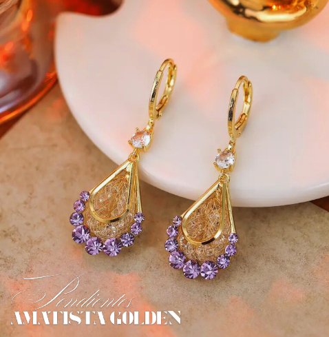 PENDIENTES AMATISTA